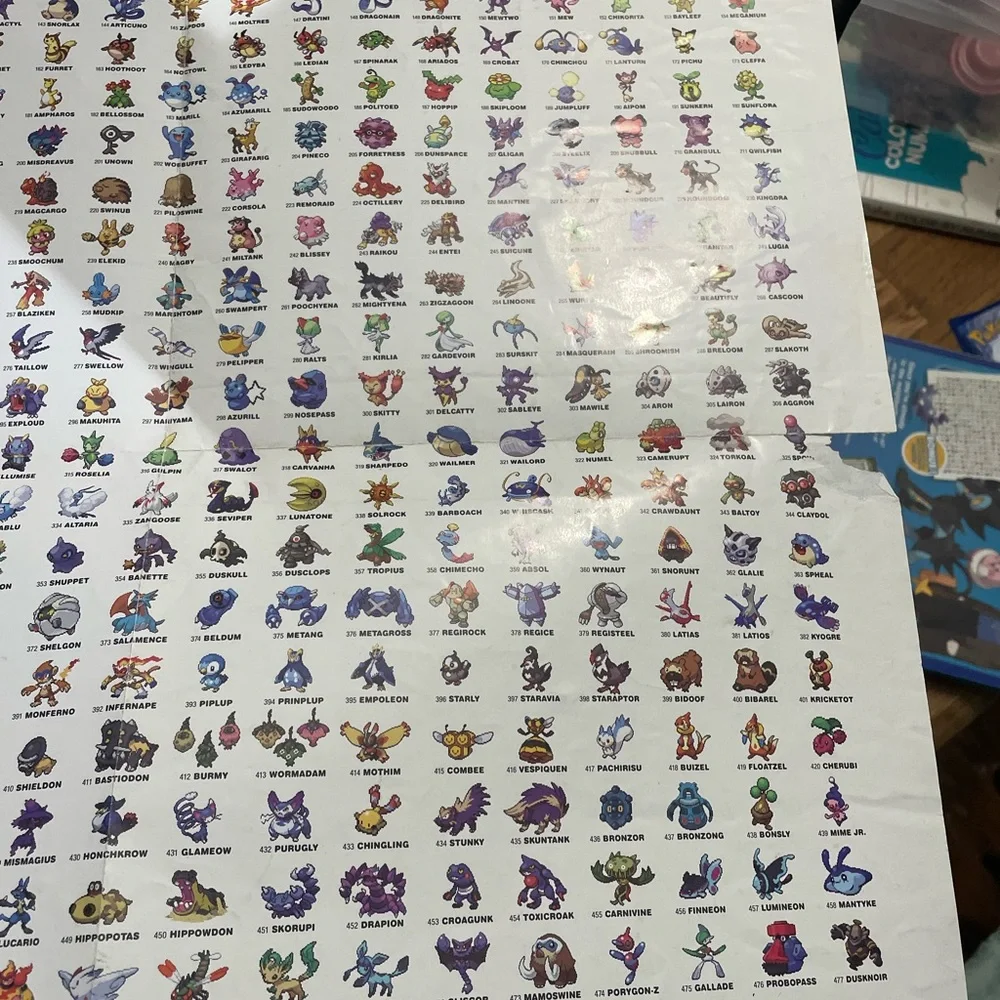 Pokémon diamond and pearl prima Pokédex guide with poster insert.